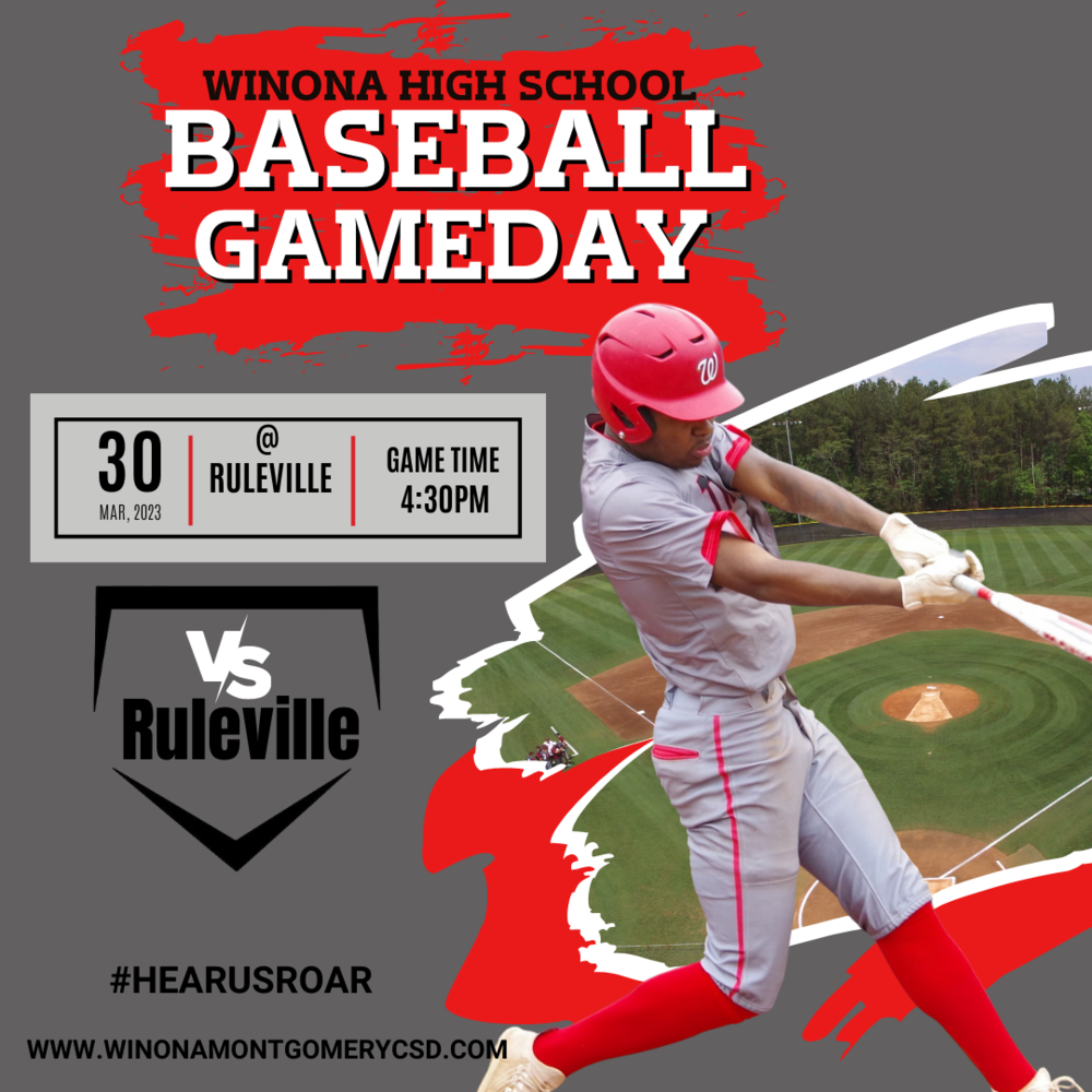 Baseball Gameday 3/30 WinonaMontgomery Consolidated School District