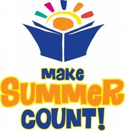 sun rising over a book with text "Make Summer Count!"