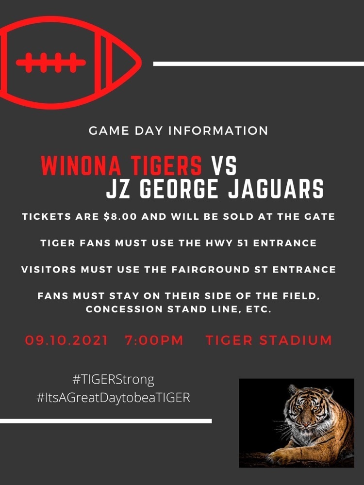 Tiger Game Day graphic